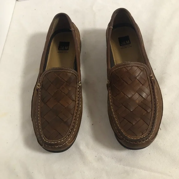 `Johnston Murphy Brown Sheep Skin woven Loafer - 61 Amazon.com | Johnston & Murphy Men main image 3
